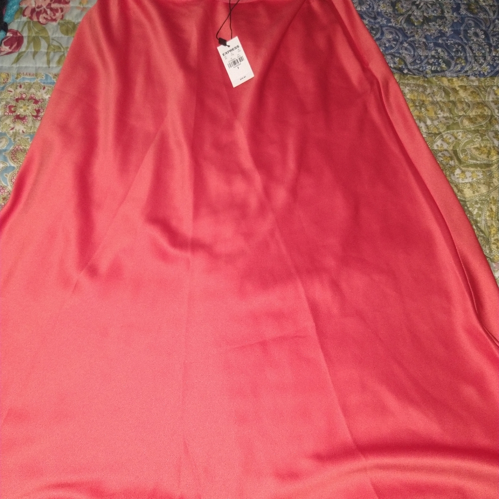 Express Orange Skirt